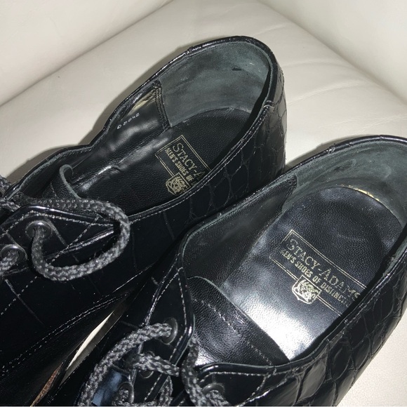Vtg 60’S STACY ADAMS MADISON BISCUIT CAP TOE OXFORD DRESS SHOES. SZ. 10.5D. - Picture 8 of 8